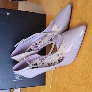 White House Black Market lavender heels